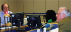Peter Hennessy with presenter James Naughtie