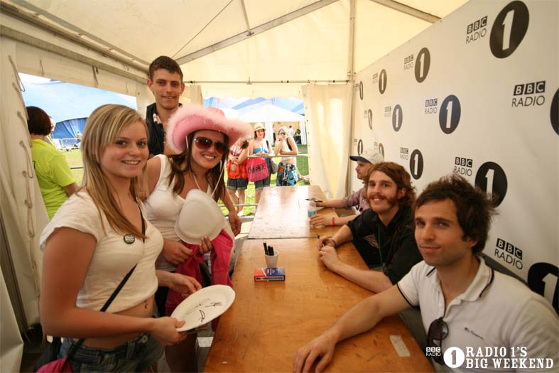 Signing sessions with The Hoosiers
