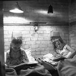 My sister and me in the Air Raid shelter My sister and me in the Air Raid shelter