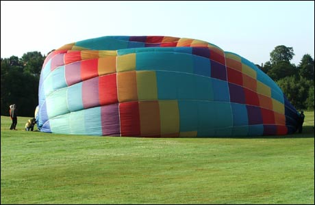 Balloon ride between Derby and Nottingham
