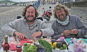 The Hairy Bikers:  (L- R) Dave and Si 