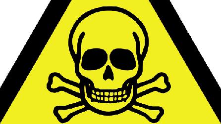 Traditional warning sign for risk Traditional warning sign for risk