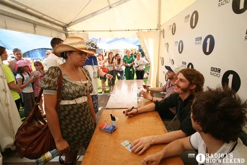 Signing sessions with The Hoosiers