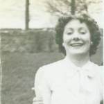 Rita on her 21st birthday, wearing a blouse made from parachute silk Rita on her 21st birthday, wearing a blouse made from parachute silk