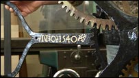 Part of the Hampton Court Clock showing the date