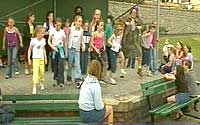 children performing in Newcastle