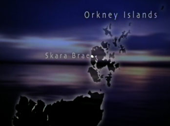 Map showing Skara Brae