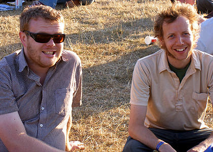Huw & friend chill out