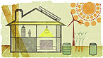 Illustration showing a house