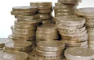 Pile of coins