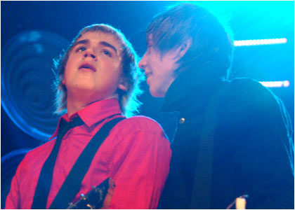 McFly on stage at the R1 / TOTP Christmas Party