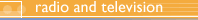 TV and Radio banner