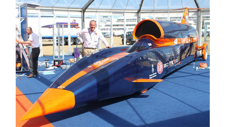 The Bloodhound Car being prepared for the big day. The Bloodhound Car being prepared for the big day.
