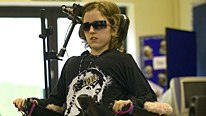 Profoundly disabled teenager Charlotte White performs Bach