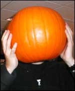 Pumpkin head.