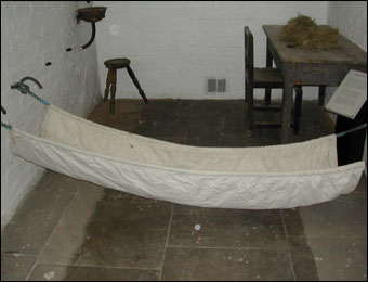 Prison cell bed.