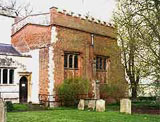 Image of the Tudor brickwork at Kirtling parish church