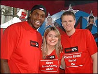 Picture: Audley Harrison, Holly and Jake